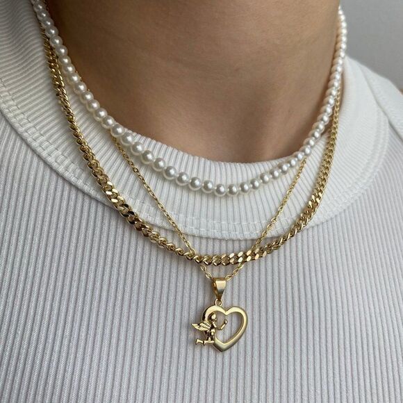 NEW! Fresh Water White Pearl 16" Necklace - Picture 1 of 9